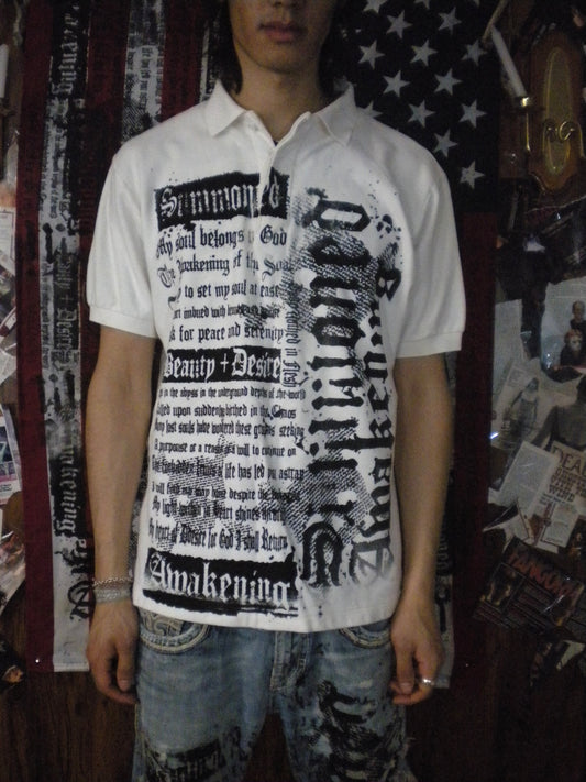 Summoned Awakening White Polo Medium