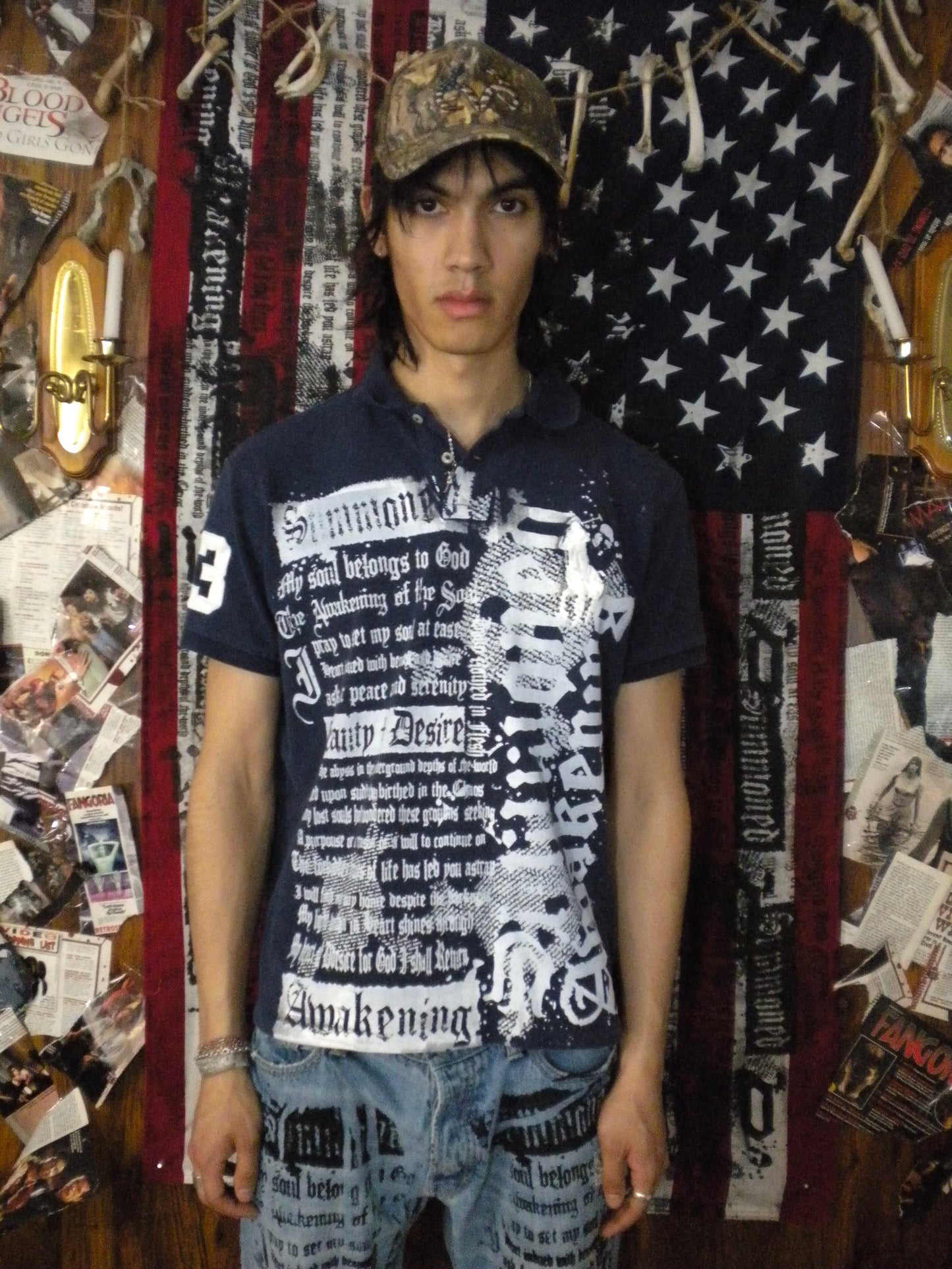 Summoned Awakening Navy Polo Medium