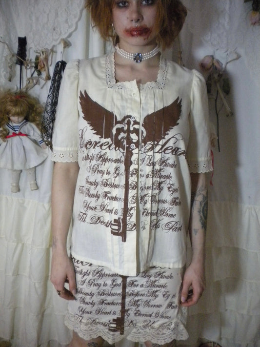 Sacred Heart Vintage Blouse