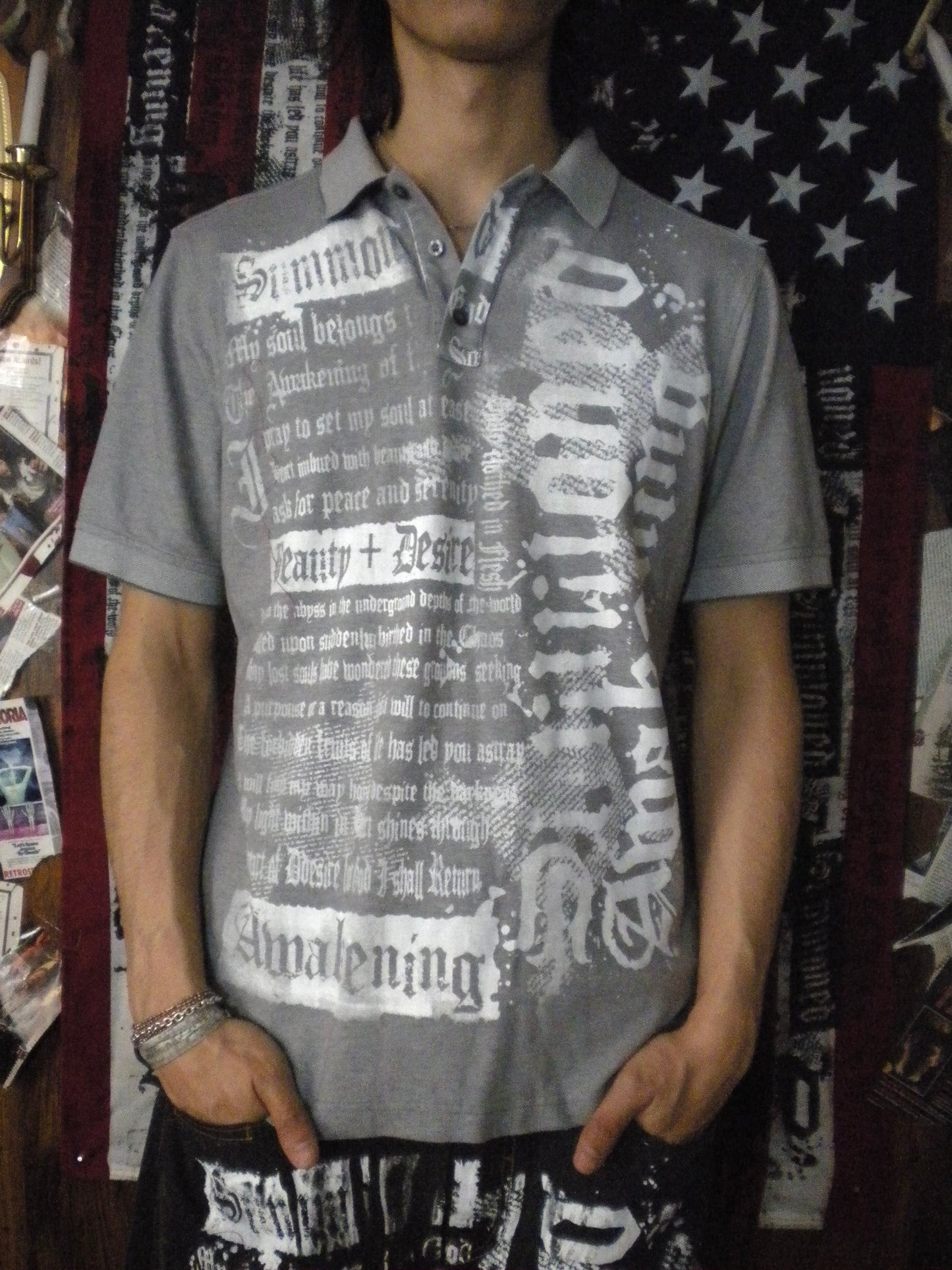 Summoned Awakening Grey Polo XL