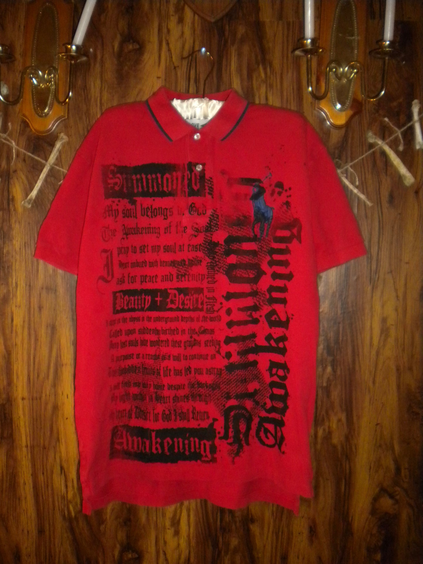 Summoned Awakening Red Polo Medium