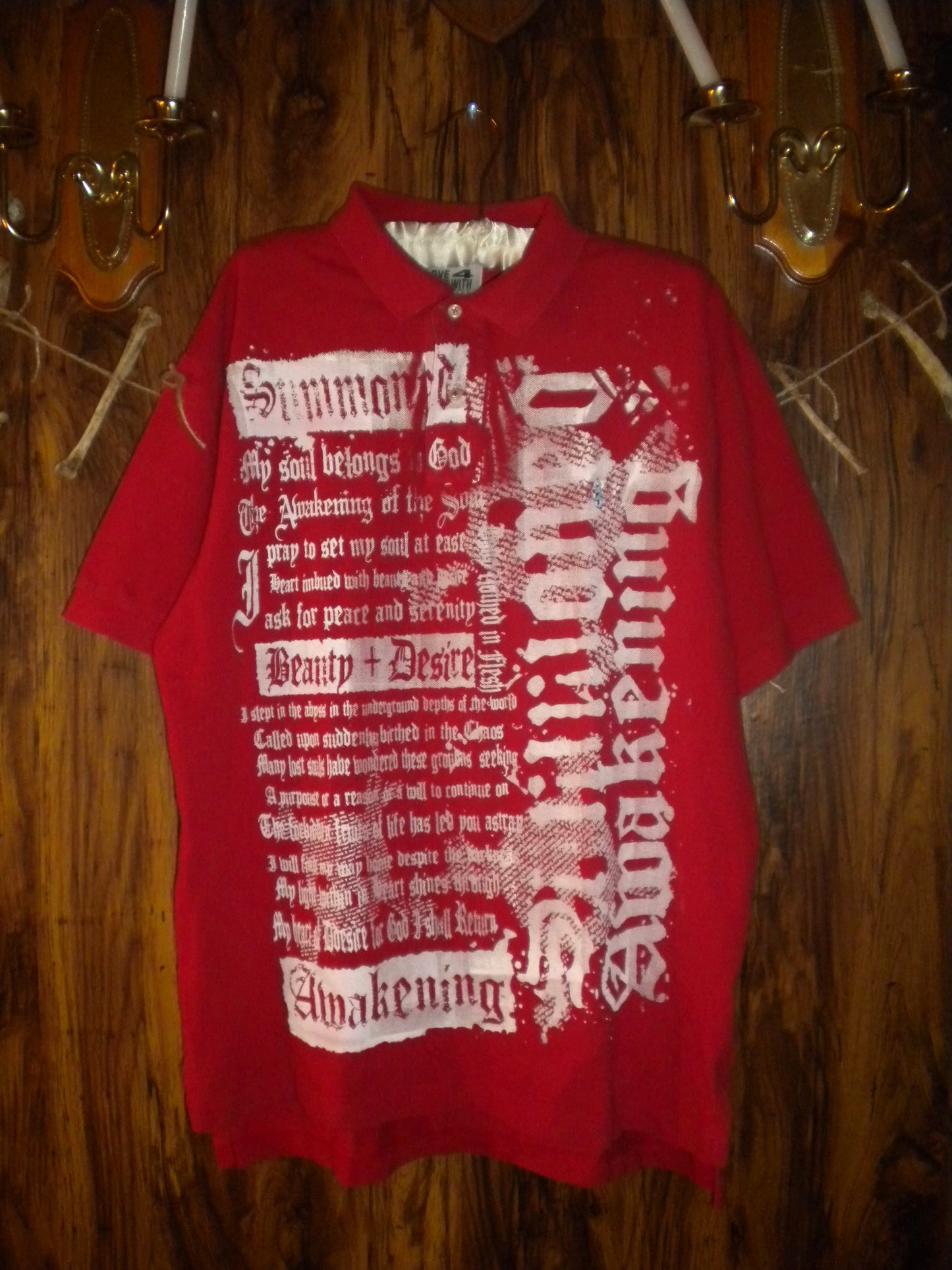 Summoned Awakening Red Polo Large