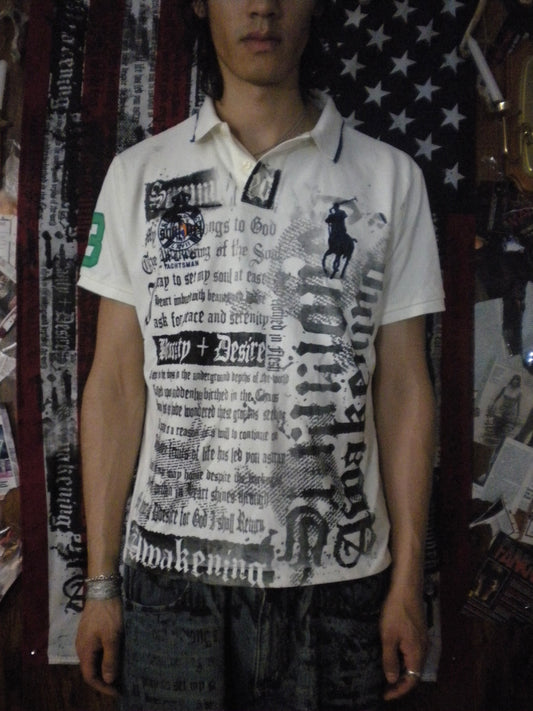 Summoned Awakening White Polo Large