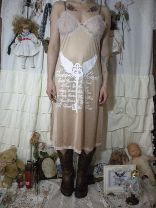 Sacred Heart Light Brown Slip