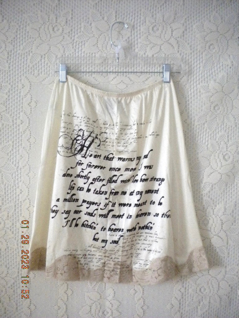 Keeper of the Soul Creme Slip Skirt