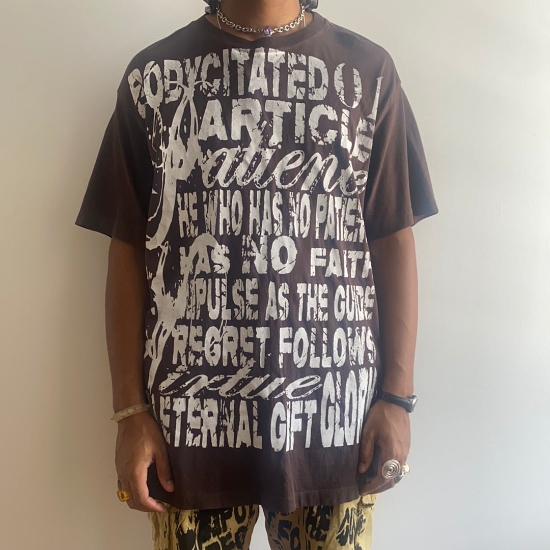 No Patience Brown Tee