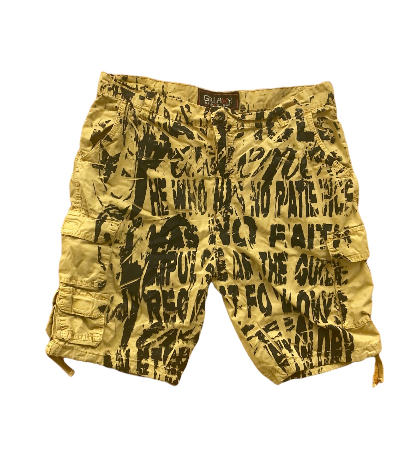 No Patience Mustard Cargo Shorts