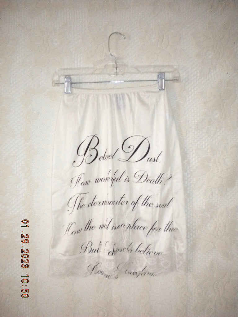 Beloved Dust White Lace Slip Skirt