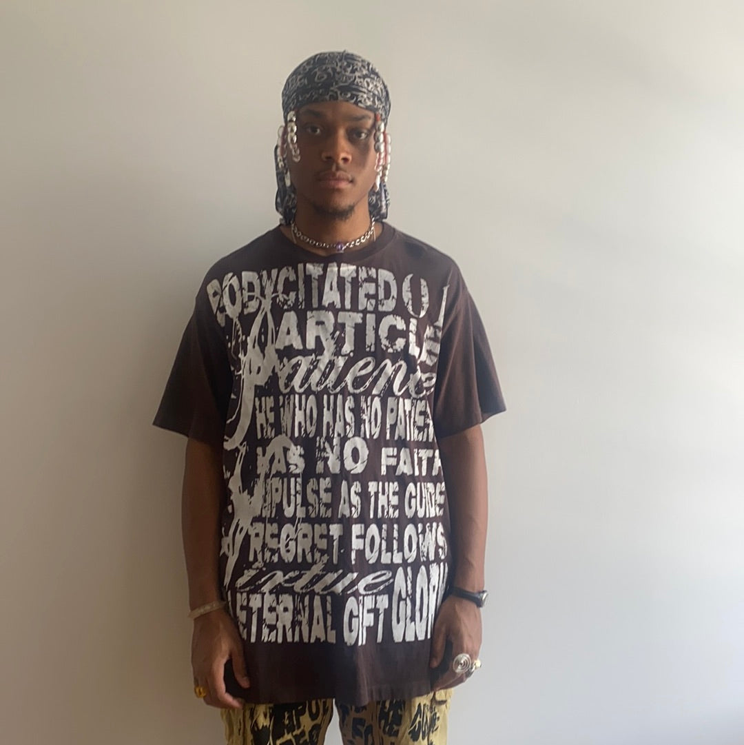 No Patience Brown Tee