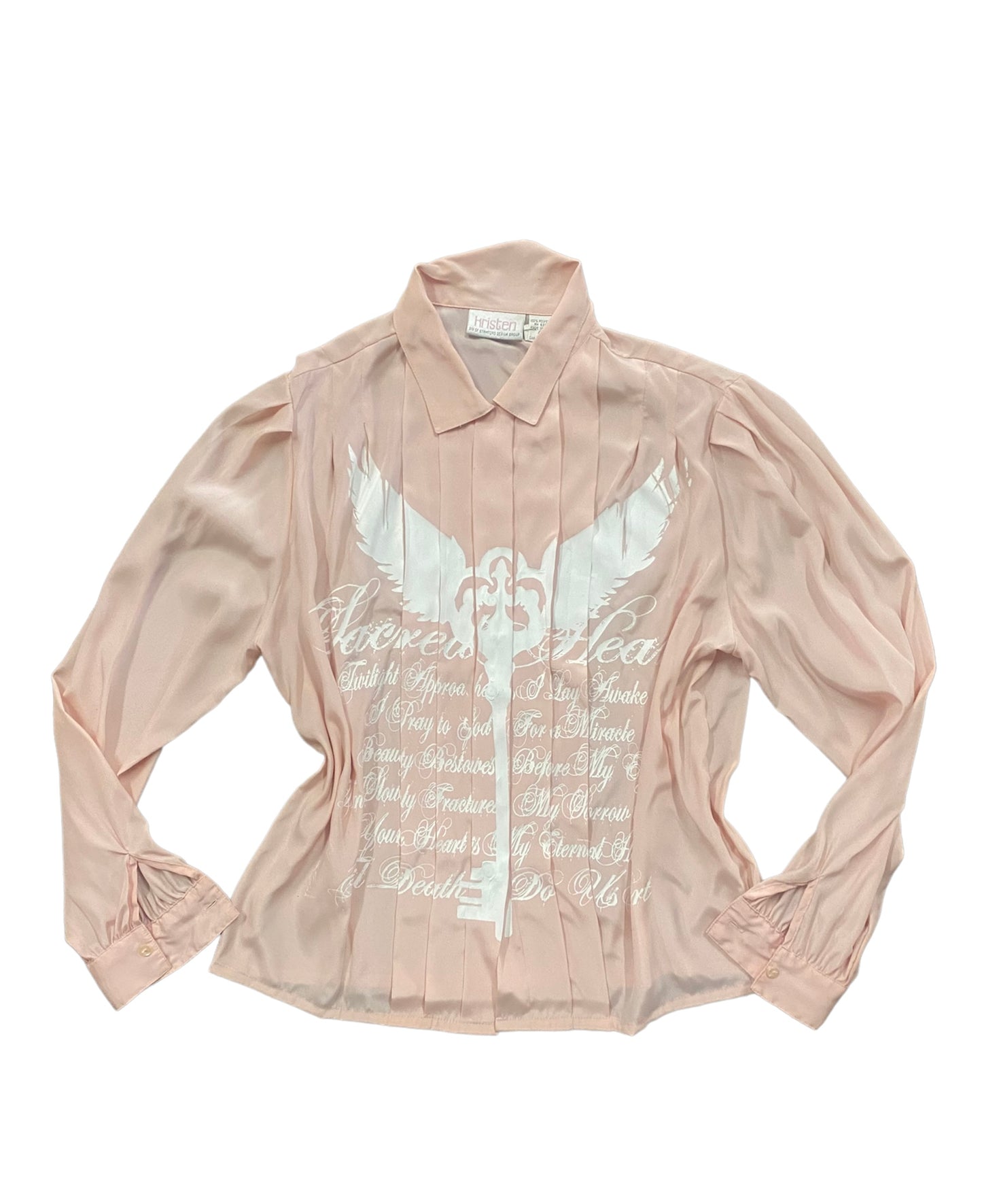 Sacred Heart Pink Vintage Blouse