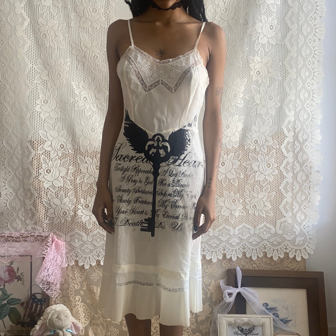 Sacred Heart Vintage Slip Dress