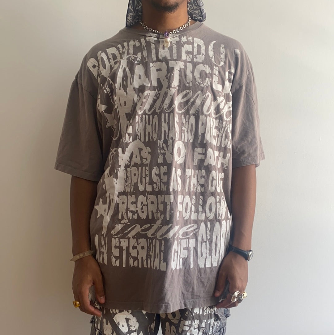 No Patience Grey Mauve Tee