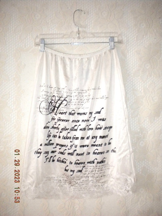 Keeper of the Soul White Slip Skirt