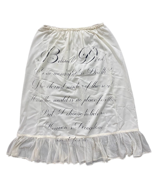 Beloved Dust White Slip Skirt