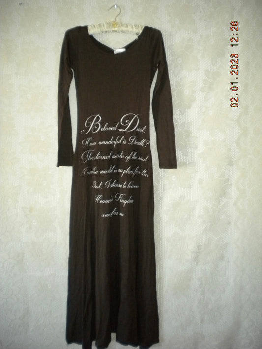 Beloved Dust Brown Maxi Flare Dress